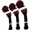 Generic Set di coperture per mazze da golf, a righe, elastiche, lavabili, per mazze da golf, per driver di boschi, fairway, tutte le marche, uomini, donne, golfisti, principianti, appassionati di golf