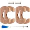 Generico Supporto Muro Kayak - Portalame per Attrezzatura | Rastrelliera Legno 4 Pezzi, Deposito Resistente per Canoa, Barca Drago, Autorimessa, Capanno, Cantina, Rifugio,