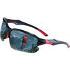 Generic Occhiali da ciclismo - Occhiali a pedale, 1 paio di colorate per corse su strada, visione attiva con protezione polarizzata, equipaggiamento protettivo, scudo sportivo per trail riding, trekking
