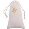NIYANGLE Borsa Porta Scarpe da Ballo in Tessuto Bianco, Leggera e Resistente All'acqua, Design Semplice ed Elegante, per Ballerine e Scarpe da Danza Classica, per Varie Occasioni e Facile
