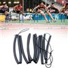 Hoppipola Corda da allenamento ad alto salto con asta elastica in schiuma, attrezzo portatile per atletica leggera per principianti (uomini e donne), corda elastica lunga 2,4 m