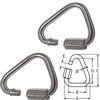 FP INOX Moschettone Delta Filo 8 mm (Confezione da 2) Inox 316 - A4
