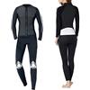 Halearo Muta da Donna per Immersioni Subacquee Surf Snorkeling Caldo Tessuto in Neoprene SCR da 2 Mm Giacca Leggera Pantaloni Combinati Morbido e Confortevole Abbigliamento da Spiaggia (XXL)