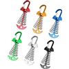 Uqezagpa 6lots, picchetti per tenda in alluminio ad alta resistenza, ancoraggi rimovibili a lisca di pesce, picchetti per tenda da campeggio e campeggio