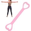 Generisch Fascia di resistenza con figura 8, corda elastica antiscivolo, robusta e flessibile, per fitness, yoga, pilates, esercizi, palestra, ufficio, viaggi, attività all'aperto, allenamento quotidiano