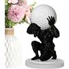 Generisch Espositore per palline da golf, design artistico, decorazione per palline da golf, 30,5 cm, con cornice in legno, copertura frontale in acrilico trasparente, supporto da parete o da
