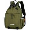 Gralara Outdoor Sports Pack Zaino Impermeabile per Racchetta Tracolla Imbottita Apertura Rapida con Coulisse Struttura Robusta Adatto per Escursionismo Sport Università Tempo Libero, Array, Nero