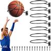 Funmo 8 Pezzi Supporti da Parete per Pallacanestro, Universale Supporti da Parete per Pallone in Metallo con Viti, Supporto da Parete per Palloni per Pallacanestro, Calcio, Pallavolo(Nera)
