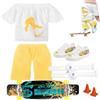 Generico Set di Mini Dita | Finger Scooter Fingerboard Skateboard Movimento della Punta delle Dita | Mini Finger Skateboard Toy Deck Board per Boy Child Kids