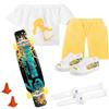 Generico Giocattoli per Scooter da | Punta delle Dita Movimento Giocattoli Giochi Scooter Skateboard | Mini Finger Skateboard Toy Deck Finger Board per Boy Child Kids