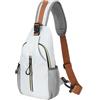 DVMSIEF Chest Bag Borsa da petto regolabile uomo, borsa a tracolla impermeabile e portatile a, molto adatta for viaggi sport all'aria aperta(Black)