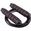 POPOTI Jump Rope, Weighted Jump Rope Adjustable Rope Aerobic Exercise Unisex Tangle-Free Outdoors Sports Skipping Rope Fitness Accessories with Foam Handles (Red, 180g)