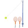 LIFEZEAL Palla da tennis con corda, set da tennis con 2 racchette, 3 livelli di altezza regolabile, per adulti