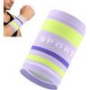 Generisch Fasce sportive per pallacanestro, traspiranti, con strisce colorate, per pallacanestro, calcio, allenamento, palestra, sollevamento , yoga, badminton