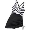 ZEPFJHE Costume da bagno ergonomico per asciugare il costume da bagno elastico con texture in nylon, perfetto per donne attive in costume da bagno per sport acquatici