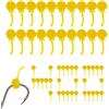Generic Esche da pesca, esca di pesce - Esca con perle morbide,Tavola da pesca artificiale morbida Attaccando le perle di tappi anti-fondo portatili Lere per la trota di basso Crappie Catfish