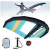 Generic Vela gonfiabile da surf, aquilone portatile per kitesurf, attrezzatura portatile per sport acquatici all'aperto e sci sulla neve