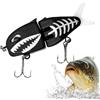 Hemousy Trout Lures, Glide Baits, 1pcs Saltwater Fishing Lures, Realistic Bass Fishing Lure, Freshwater Swimbait for Bass