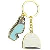 Generic Portachiavi a tema nuoto, ciondolo occhialini da nuoto, da 7,6 x 5,1 cm con anello diviso, materiale in lega di zinco, design sportivo in miniatura con finitura dettagliata, ciondolo per borsa