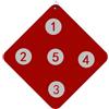 Generico Auxiliary Equipment Games - Fencing Practice Equipment | Wall-Mounted Fencing Practice Target | with Five Bulls-Eye, Skill Improvement Tool for Saber Enhancement