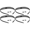 Lurrose Cinturino di Ricambio in Silicone Nero per Maschera da Snorkeling e Diving, Morbido e Delicato sulla Pelle, 4 Pezzi per Vacanze Estive in Spiaggia e Immersioni