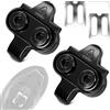 Kalexion Pedali per bicicletta Shimano SPD Cleat, piastre per Shimano SPD SH51 Cleats con piastre antiscivolo, galleggiante a 12°, 2 fori, adatte per mountain bike, scarpe da ciclismo con chiave inglese