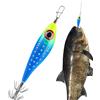 Generico Esche da pesca per calamari - Luce LED Colorata Con Multi-Amo,Totani Luminescenti per Mare,Seppie, Totani, Polpi, Barca, Fiume, Molo, Lago, Ruscello, Stagno, Nave, Pescatori all'Aperto