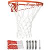 Lanmijia Canestro da Basket da Parete 35CM, Grande Canestro da Parete, anello da basket con rete, Rete Resistente agli Strappi per interni ed esterni, per bambini e adulti Esterno Giardino Kit MontaggioIncluso