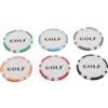 OHPHCALL Fiches Poker Segnapalline da Golf 6 Multicolore 4 CM Marcatori in Plastica ABS Anima in Ferro Accessori per Campi da Golf Uomo Donna