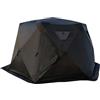 Generic Tenda portatile pop up per pesca sul ghiaccio, capanna esagonale con cric e pavimento per pesca invernale all'aperto