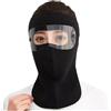 Generic Maschera invernale per il viso, calda e ispessita, maschera completa con occhiali staccabili, per donne, ciclismo, equitazione, moto, snowboard all'aperto