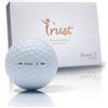 Trust Palline da golf Bison V (confezione da 12 pezzi, bianco), morbido uretano per una maggiore precisione, controllo e ampiezza a velocità di oscillazione da 152 a 169 km/h