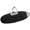 Halearo Borsa per Tavola da Surf per Shortboard e Longboard, Leggera e Resistente, con Cerniera e Cinghia per Viaggi, Nera, 6,4 Piedi 6,0 Piedi (.0)