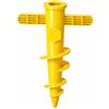 OTHERWISETRIVIAL Picchetto per Ombrellone con Trivella 31cm per Spiaggia, Diametro 32mm Supporto Anti-Vento per Sabbia e Terra, Disponibile in Varie colorazioni (465 Giallo)