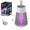 MIKTYUY Zapfie Zanzare, Zapfie Lampada Antizanzare,Ricaricabile Luce Uv Silenziosa Adatta Interni ed Esterni per Camere Giardini o Cucine Facile da Pulire