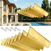 FEIJDON Tenda da Sole 80x360cm Protezione Solare, Impermeabile Tenda Parasole Retrattile Ad Onda Retrattile, con Fune Ret per Giardino Balcone Terrazza, Giallo sabbia