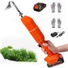 Generic Zappa e Diserbatore Elettrico, Fresa da Giardino Senza Fili con 1/2 Batterie & Asta Lunga, Mini Zappa Elettrica per Scavare, Diserbare e Ammorbidire Il Terreno, 2 Paia di Guanti A Battery