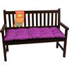 SuperKissen24. Cuscino Lungo per Panchina da Giardino 100x50 cm Resistente e Comodo per Panca da Esterno ed Interno - Fucsia
