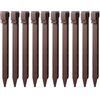 Zeroupshop Confezione da 12 picchetti in plastica resistente per paesaggi da 25,4 cm, per prato, aiuole, tappeto erboso, separazione fai da te per esterni
