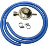 CG94 - Kit Regolatore Gas GPL Bassa Pressione a taratura Fissa 28/30 | Tubo da 125 cm | 2 Fascette in Acciaio | Adatto per Cucine e Barbecue