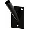 KeyMet Supporto per bandiere da parete per bandiere, colore nero