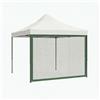 FRANKYSTAR Telo zanzariera per gazebo da giardino. Zanzariera con velcro vari colori. 300X200H cm (Verde)