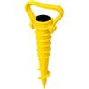 OTHERWISETRIVIAL Picchetto per Ombrellone con Trivella per Spiaggia 39cm, Diametro 32mm Supporto Anti-Vento per Sabbia e Terra, Disponibile in Varie colorazioni (799 Giallo)