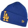 New Era Cuffed L.A. Dodgers Beanie Beanie - MLB League Essential II - Azzurro/Giallo, Azzurro/Giallo, Taglia Unica