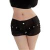 ORANDESIGNE Pantaloncini di Jeans da Donna Sexy Hot Pants a Vita Bassa Mini Shorts Jeans Sexy Partito Night Club Discoteca E Nero L