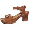 Générique Appartamenti neri da donna grande larghezza sandali estivi con tacchi alti da donna traspiranti traforate casual vestiti comodi da indossare sandali moda donna piatta, marrone, 37 EU