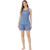 Linclalor Pigiama Donna Brilliamo by 100% Cotone con Canotta e Pantaloncino art 459086 - M, Blu