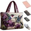 Generic Borsa tote trapuntata | Borsa da palestra - borsone trapuntato - per donne che lavorano professionisti, viaggiatori, pendolari quotidiani, ufficio, weekend, brevi libero, viaggi, spiaggia