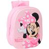 safta MINNIE MOUSE 3D - Zaino scolastico, con design 3D, adattabile al carrello, ideale per bambini di diverse età, comodo e versatile, qualità e resistenza, 27 x 10 x 33 cm, Rosa, M, Casual