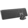 OCKOMI Set tastiera mouse - wireless - Logitech - firma MK950 - AZERTY - grap